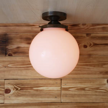 Yerevan Opal Glass Flush Ceiling Light