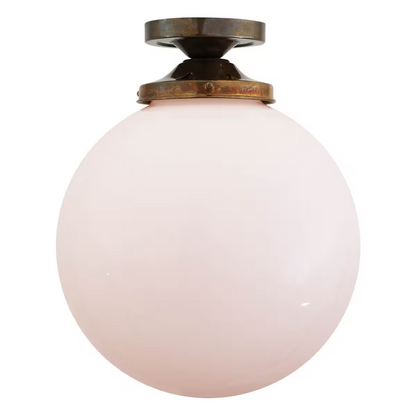 Yerevan Opal Glass Flush Ceiling Light