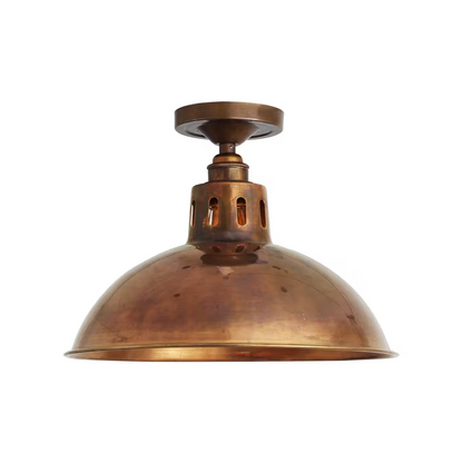 Paris Industrial Brass Ceiling Light