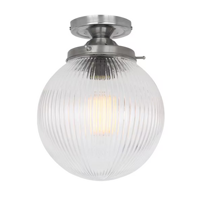 Stanley 20cm Holophane Globe Ceiling Fitting