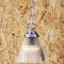 Gadar Small Holophane Glass Pendant Light 12cm