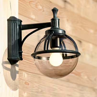 Boreal Model 4 Smoked Glass Downwards Wall Bracket