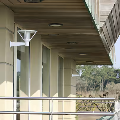 Bermude Frosted Glass Upwards Wall Bracket