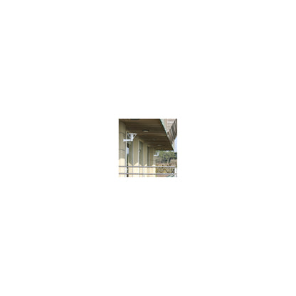 Bermude Frosted Glass Upwards Wall Bracket with White Reflector