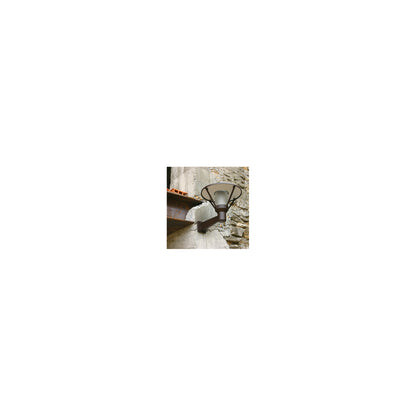 Bermude Frosted Glass Upwards Wall Bracket with White Reflector