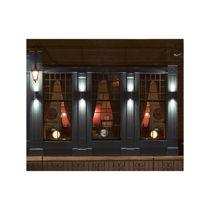 Duo Up & Down LED Wall Washer with Clear Tempered Glass Diffuser