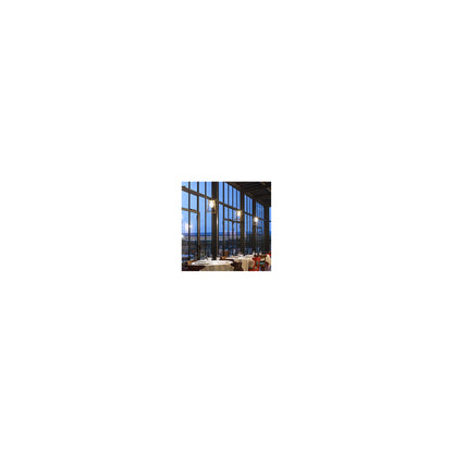 Lampiok Model 3 Medium Clear Glass Lantern with minimalist lines style frame