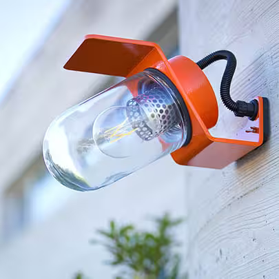 Sherlock Clear Glass Wall Light