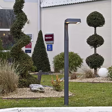 Square Large Satin 3000K Built-in LED Bollard