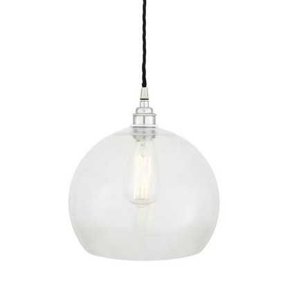 Eden Clear Open Glass Globe Pendant