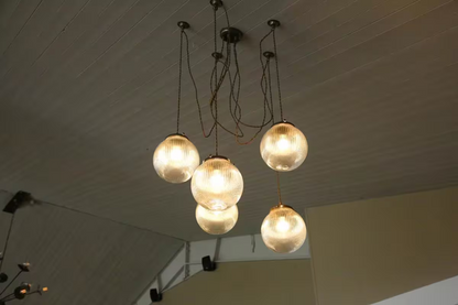 Stanley 20cm Holophane Globe Pendant