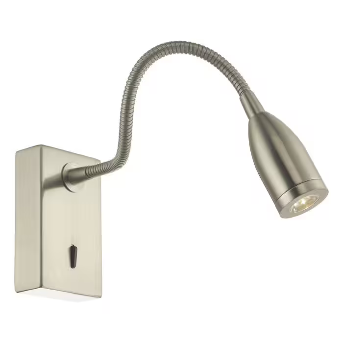 Tadley LED Wall Bracket Gooseneck Polished Chrome