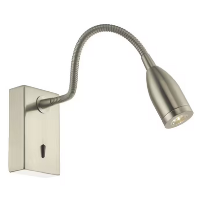 Tadley LED Wall Bracket Gooseneck Polished Chrome