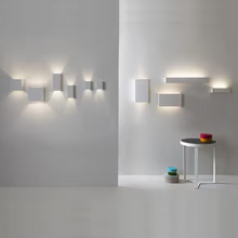 Parma 200 Surface Mounted Up Light White Plaster