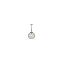Avari 1-Light Pendant Satin Brass with Clear Frosted Glass