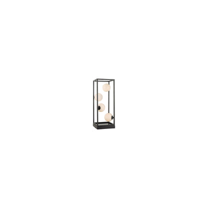 Ensio 4-Light Table Lamp Matt Black with Opal Glass