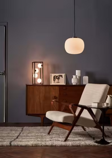 Ensio 4-Light Table Lamp Matt Black with Opal Glass
