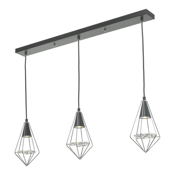 Dar Gianni 3-Light Bar Pendant