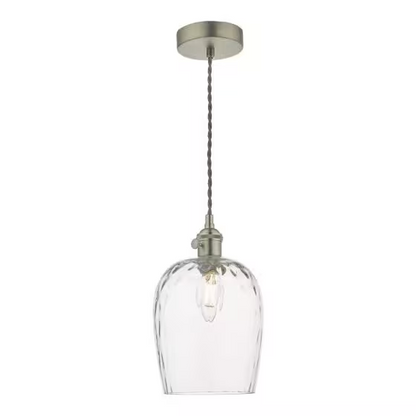 Hadano 1-Light Pendant Dimpled Glass