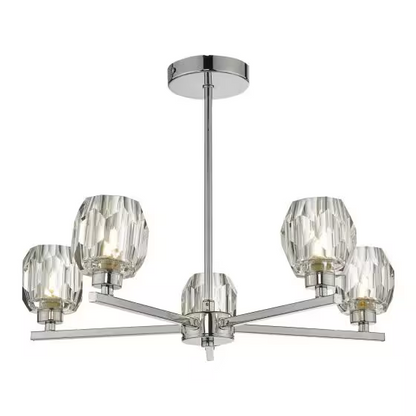 Idina 5-Light Semi Flush