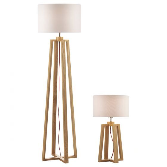 Dar Pyramd Floor & Table Lamp Set