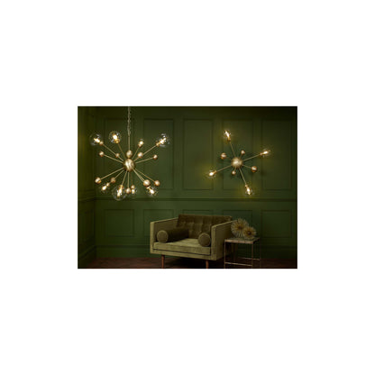 Cosmos 8-Light Horizontal Pendant Butter Brass