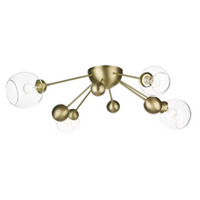 Cosmos 4-Light Semi Flush Butter Brass