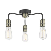 Dar Kiefer Three-Light Semi-Flush Ceiling Light