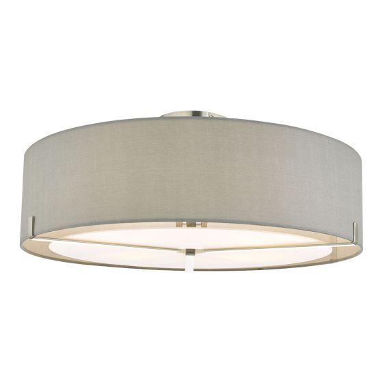 Dar Santino 3-Light Semi-Flush Ceiling Light