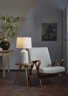 Vondra Table Lamp White & Grey