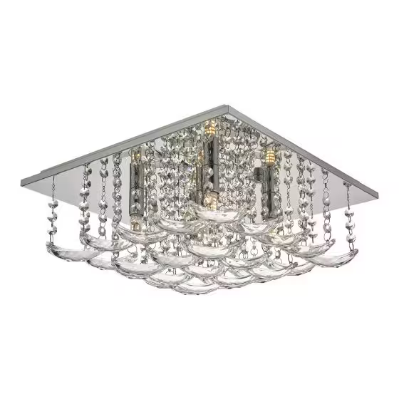 Orella 5-Light Crystal Flush
