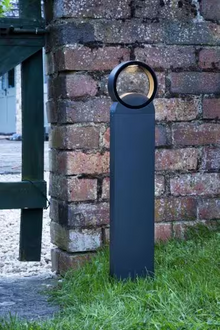 Reon Outdoor Square LED Short Post Anthracite