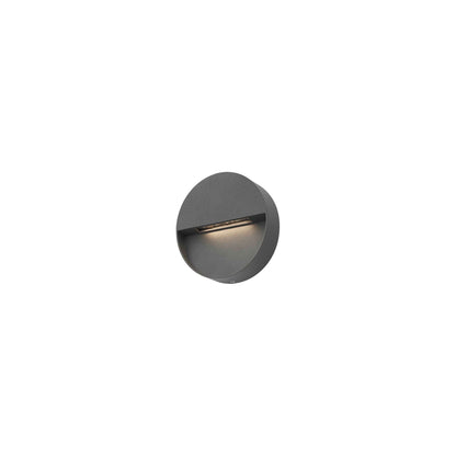 Ugo Outdoor Round Wall Light Eyelid Anthracite