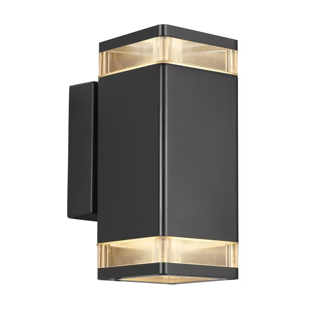 Elm Outdoor Up & Down Wall Light Black