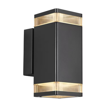 Elm Outdoor Up & Down Wall Light Black