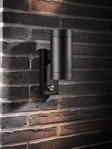 Tin Maxi Sensor Outdoor Double Wall Light