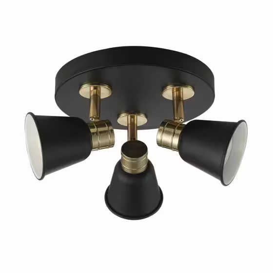 FRY 3Lt Round Plate Spot Ceiling light