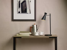 Ashworth Table Lamp Matt Black & Polished Chrome