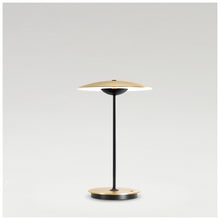 Ginger 20M Portable LED Table Lamp with Lacquered Black Matt Metal Stem