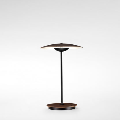 Ginger 20M Portable LED Table Lamp with Lacquered Black Matt Metal Stem