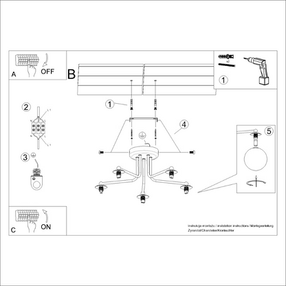 Astral 5 Chandelier
