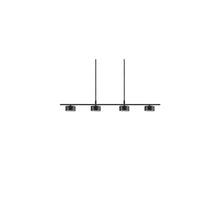 Clyde 4-Rail LED Pendant Black