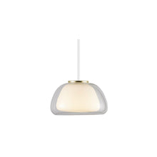 Jelly Single Pendant Clear & Opal White