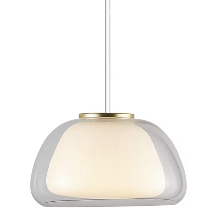 Jelly Single Pendant Clear & Opal White