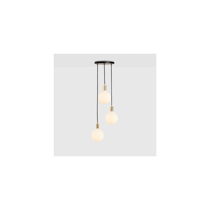 Triple Pendant Black with Sphere IV