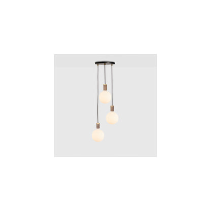 Triple Pendant Black with Sphere IV