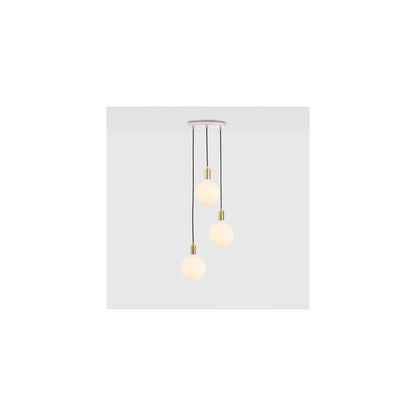 Triple Pendant White with Sphere IV