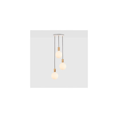 Triple Pendant White with Sphere IV