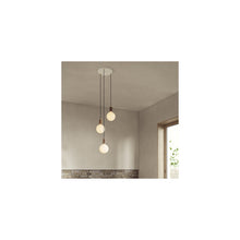Triple Pendant White with Sphere IV