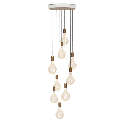 Nine Pendant with Voronoi II Bulbs